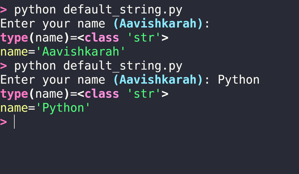 default_string