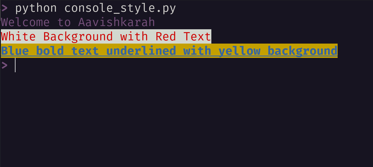 console_style